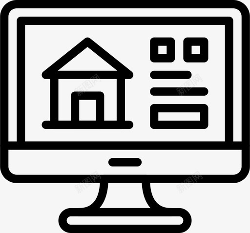 RealEstateUrbanVol24线性图标svg_新图网 https://ixintu.com RealEstate UrbanVol24 线性