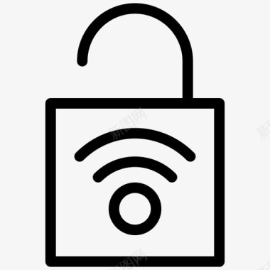 解锁安全wifi图标图标