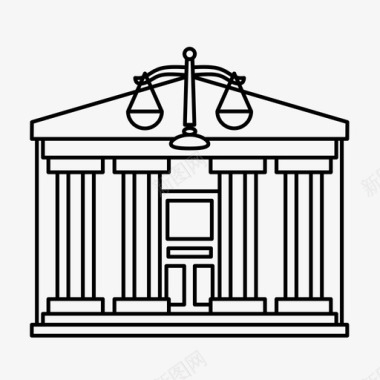 法院司法天平法律图标图标