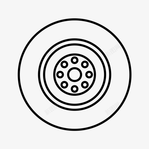车轮轮胎运输图标svg_新图网 https://ixintu.com 图标 旅行 车轮 轮廓 轮胎 运输