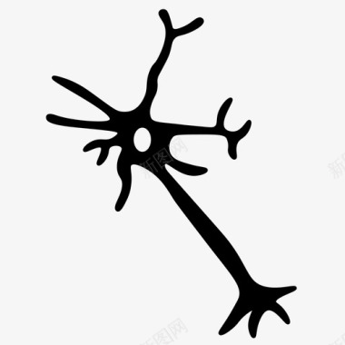 神经元轴突生物学图标图标