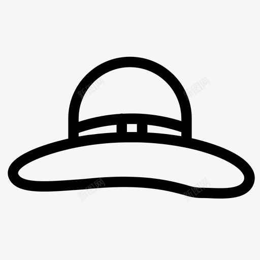 太阳帽时尚风格图标svg_新图网 https://ixintu.com 图标 太阳帽 时尚 风格