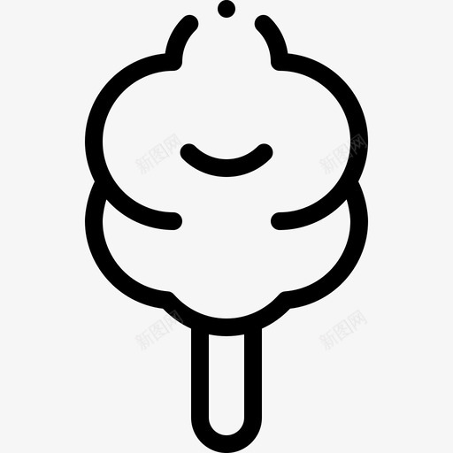 棉花糖甜点和糖果5线性图标svg_新图网 https://ixintu.com 棉花糖 甜点 糖果 线性