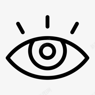 眼睛身体眼科图标图标
