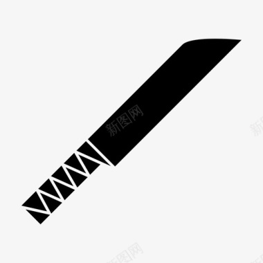 刀杀厨房用具图标图标