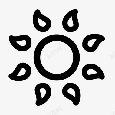 太阳气候夏天图标图标