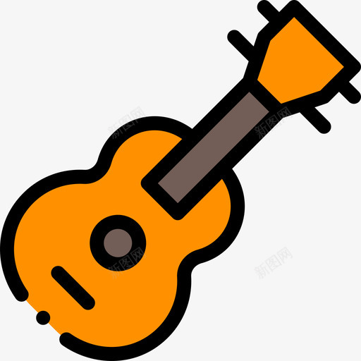 吉他夏令营10线性颜色图标svg_新图网 https://ixintu.com 吉他 夏令营 线性 颜色
