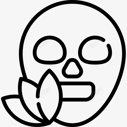 面膜健康18线性图标svg_新图网 https://ixintu.com 健康18 线性 面膜