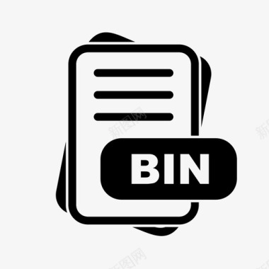 bin文件扩展名文件格式文件类型集合图标包图标