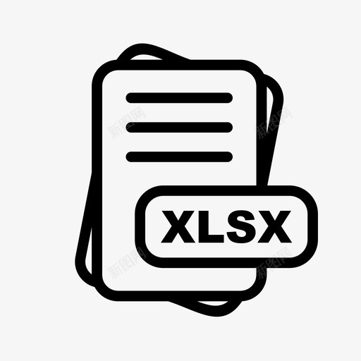 xlsx文件扩展名文件格式文件类型集合图标包svg_新图网 https://ixintu.com xlsx文件扩展名 文件格式 文件类型集合图标包