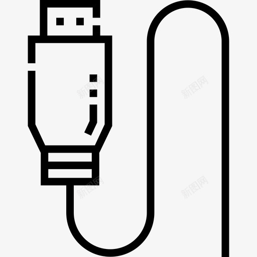 Usb电工工具和元件11线性图标svg_新图网 https://ixintu.com Usb 元件 工具 电工 线性