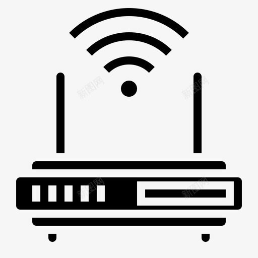 路由器计算机和网络5填充图标svg_新图网 https://ixintu.com 填充 计算机和网络5 路由器
