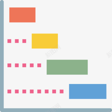 工作流程图表和图表3平面图图标图标