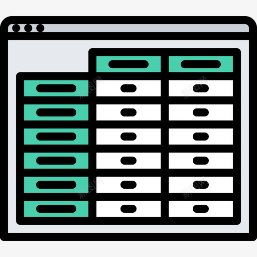 表网站6颜色图标svg_新图网 https://ixintu.com 网站6 表 颜色