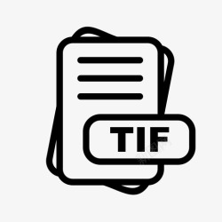 tif格式tif文件扩展名文件格式文件类型集合图标包高清图片