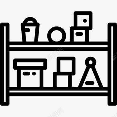 货架家装26线性图标图标
