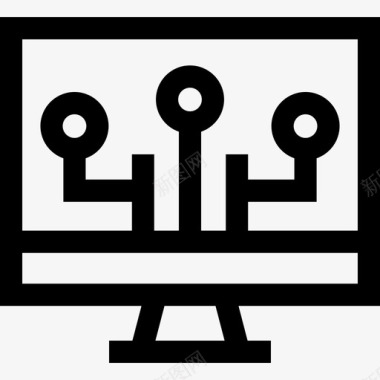 计算机机器人学57线性图标图标