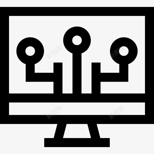 计算机机器人学57线性图标svg_新图网 https://ixintu.com 机器人学57 线性 计算机