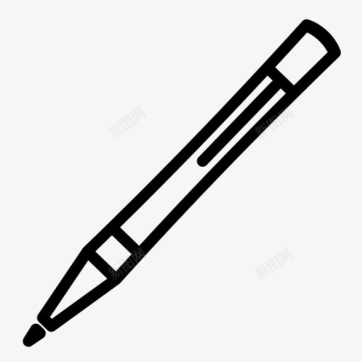 采购产品钢笔圆珠笔记号笔图标svg_新图网 https://ixintu.com 书写工具 圆珠笔 学校设备 记号笔 采购产品钢笔