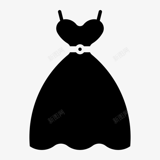 衣服女人女人的衣服图标svg_新图网 https://ixintu.com 人的 女人 聚会 衣服