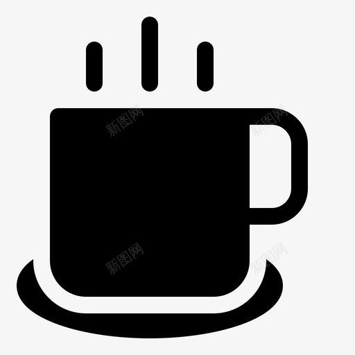 热咖啡饮料生活方式图标svg_新图网 https://ixintu.com 咖啡 字形 生活方式 饮料