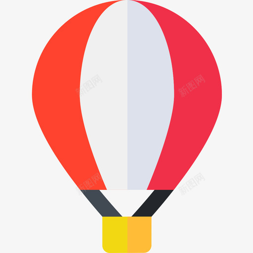 热气球自由时间28扁平图标svg_新图网 https://ixintu.com 扁平 热气球 自由时间28