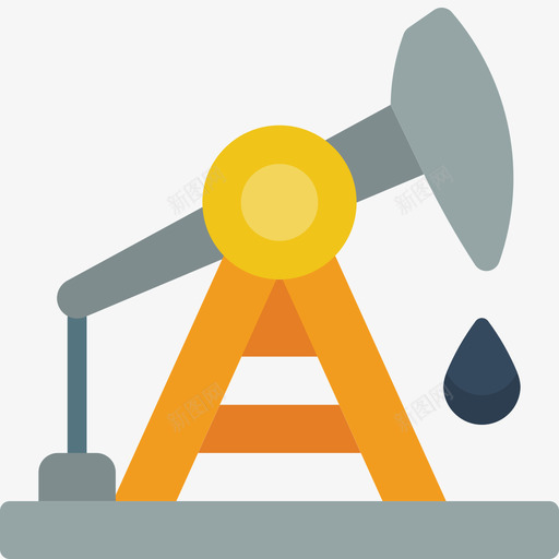 石油和天然气钻机5平头图标svg_新图网 https://ixintu.com 天然气 平头 石油 钻机