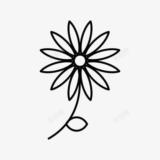 向日葵花园手绘图标svg_新图网 https://ixintu.com 向日葵 手绘 花园