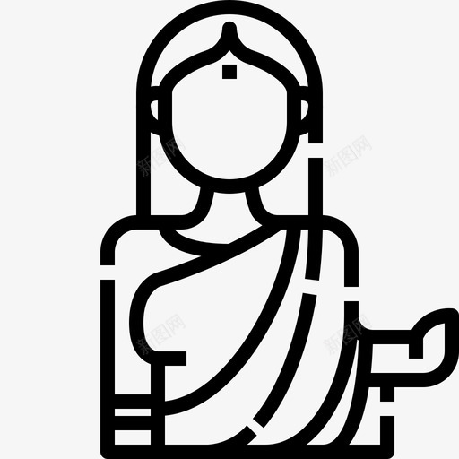印度人亚洲人印度教图标svg_新图网 https://ixintu.com 亚洲人 人 印度人 印度元素 印度教 宗教