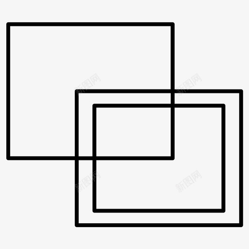 正方形几何体形状图标svg_新图网 https://ixintu.com 几何体 常规 形状 正方形 线条 艺术设计