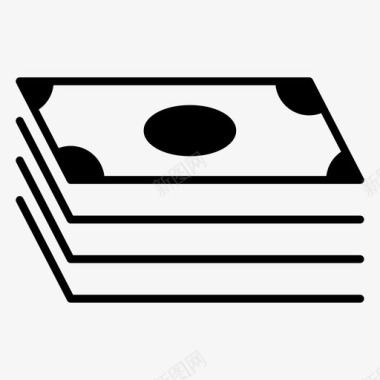 现金美元堆图标图标