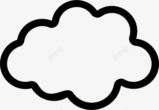 云多云天气预报图标图标
