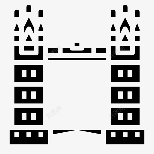 伦敦桥英国大厦地标图标svg_新图网 https://ixintu.com 伦敦 地标 大厦 实心 英国