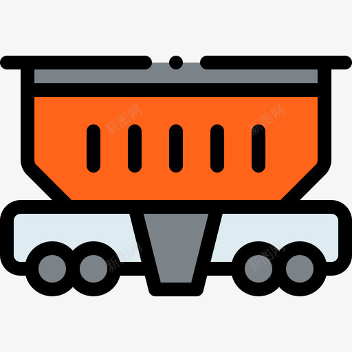 货车车辆和运输工具1线性颜色图标svg_新图网 https://ixintu.com 线性 货车 车辆 运输工具 颜色