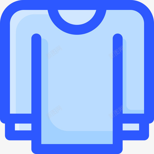 运动衫衣服154蓝色图标svg_新图网 https://ixintu.com 蓝色 衣服 运动衫