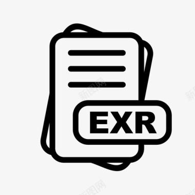 exr文件扩展名文件格式文件类型集合图标包图标