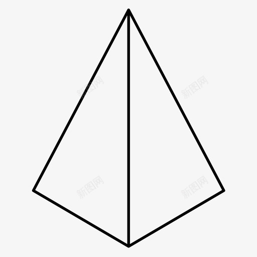 三角形3d几何图形形状图标svg_新图网 https://ixintu.com 3d 三角形 几何图形 形状