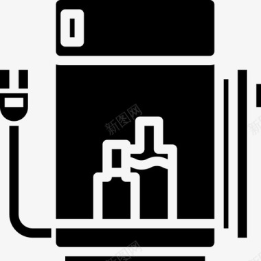 冰箱家用电器3固态图标图标