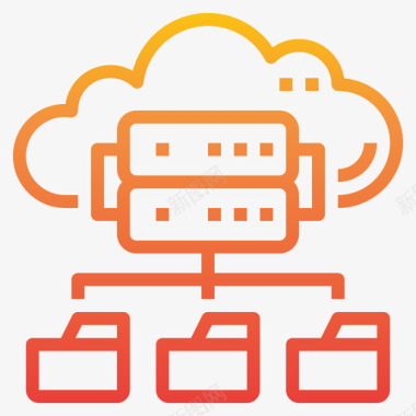 数据库大数据66梯度图标图标