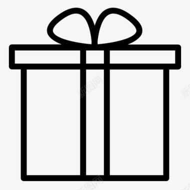 礼品生日盒子图标图标
