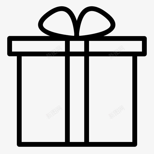 礼品生日盒子图标svg_新图网 https://ixintu.com 包裹 概要 生日 电子商务 盒子 礼品 礼物 购物