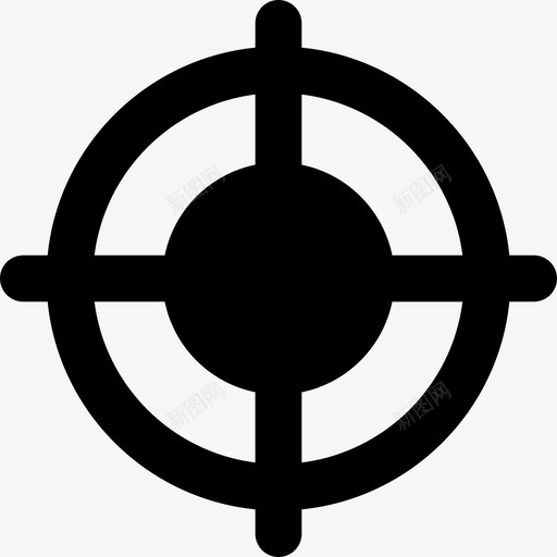 目标选择和光标27已填充图标svg_新图网 https://ixintu.com 光标 填充 目标 选择