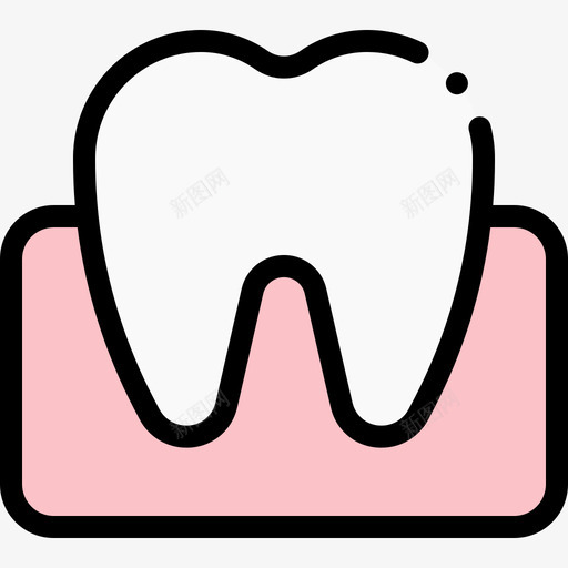 牙科医学31线性颜色图标svg_新图网 https://ixintu.com 医学 牙科 线性 颜色