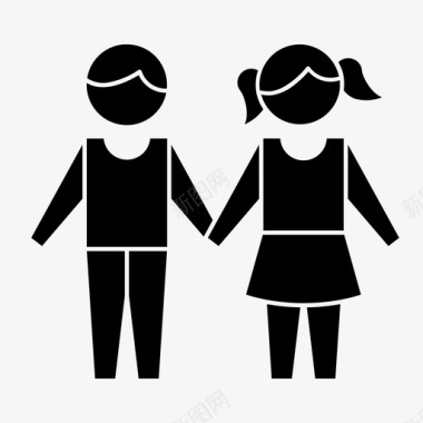 孩子男孩兄弟图标图标