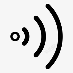 群蜂wifi图标线网络连接互联网图标高清图片
