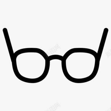 眼镜时尚风格图标图标