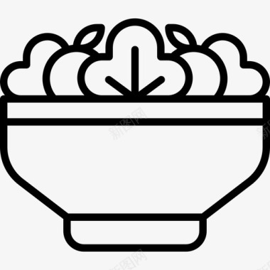 沙拉烧烤35直系图标图标