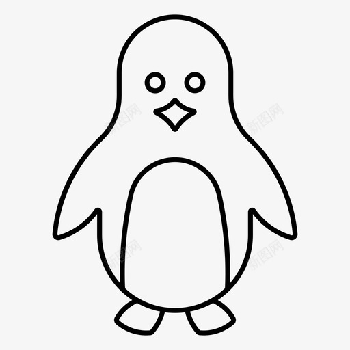 企鹅小鸟圣诞节图标svg_新图网 https://ixintu.com 企鹅 圣诞动物 圣诞节 小鸟