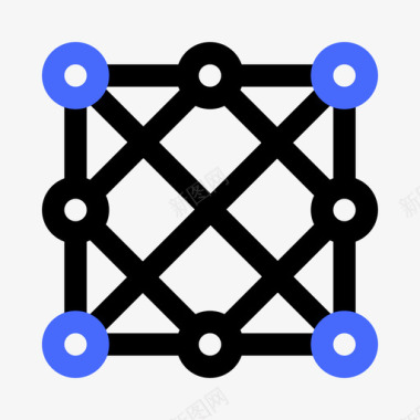 立方体3d形状1双色调图标图标