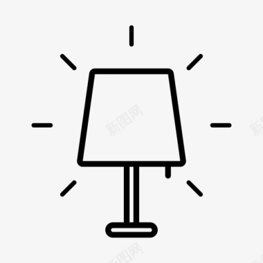 灯具家具灯管图标图标